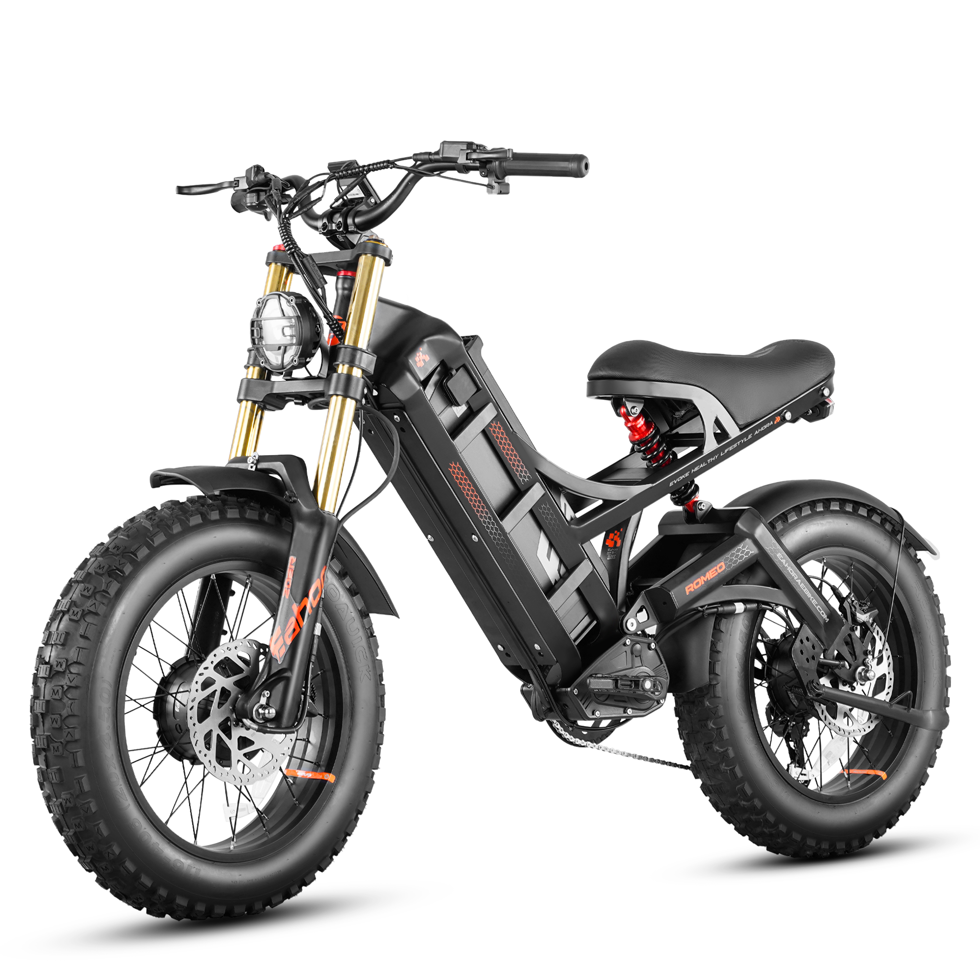 Eahora Romeo II Moped-Style eBike in Black