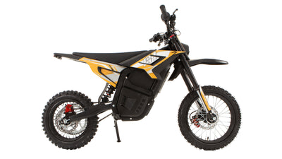 Eunorau S1 Electric Dirt Bike (Kids/Teen) – Orange – front three-quarter right view