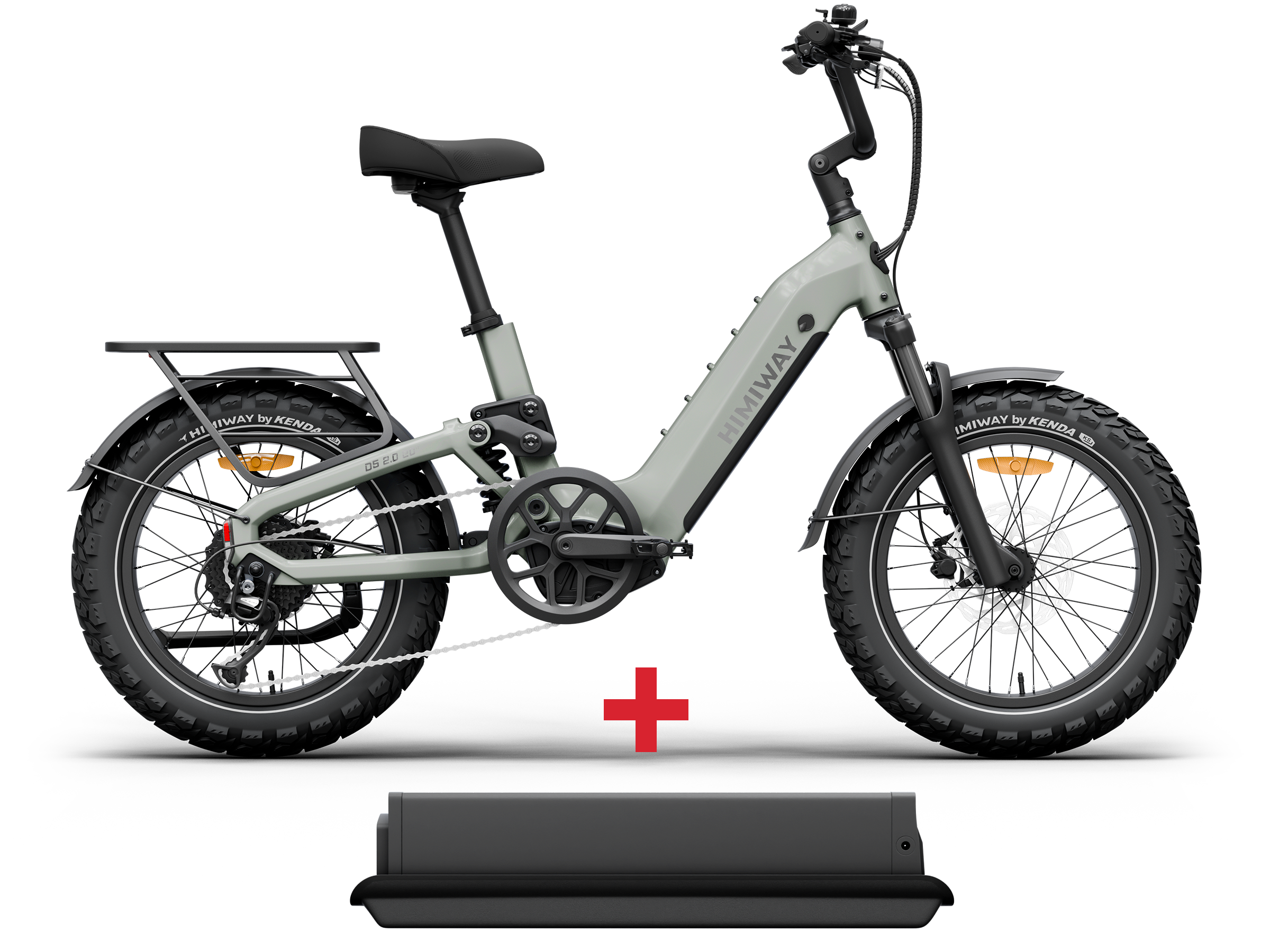 Himiway D5<sup> 2.0</sup> 20" eBike in sage