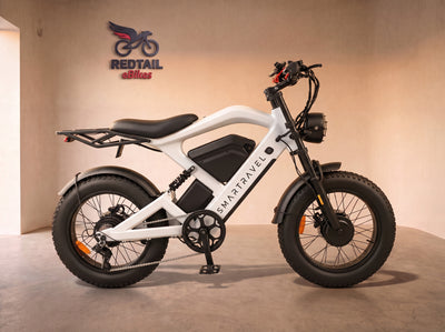 Smartravel Raptor ST202 Pro Dual Motor Electric Bike, side profile in the Redtail eBikes studio