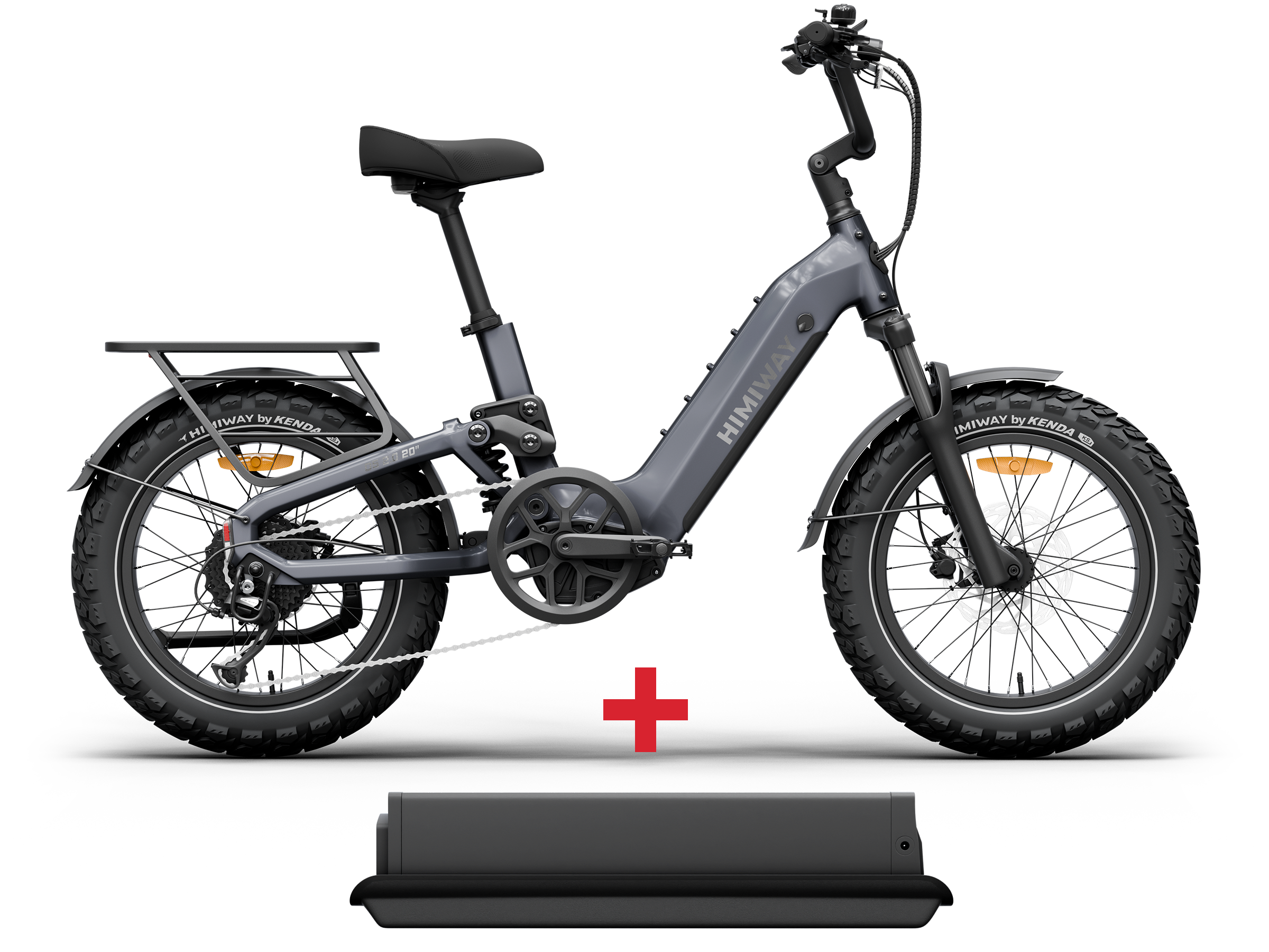 Himiway D5<sup> 2.0</sup> 20" eBike in space grey