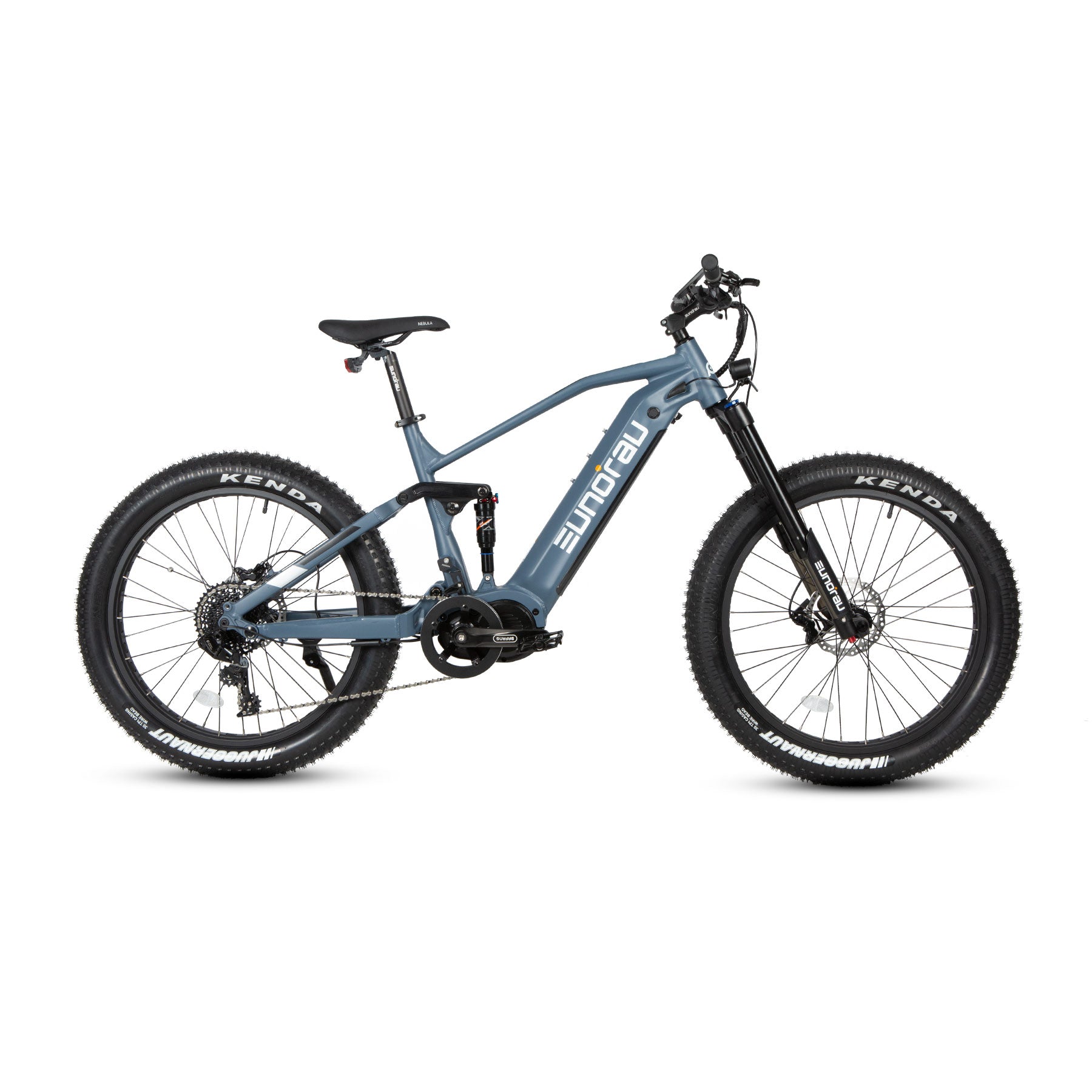 Eunorau SPECTER-S 3.0 Full-Suspension eMTB (Hunter X9) – Moon Black – front three-quarter right view