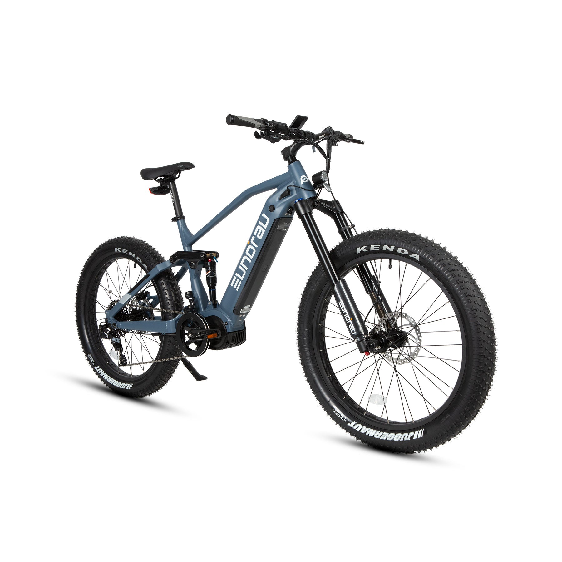 Eunorau SPECTER-S 3.0 Full-Suspension eMTB (Hunter X9) – Moon Black – left side view