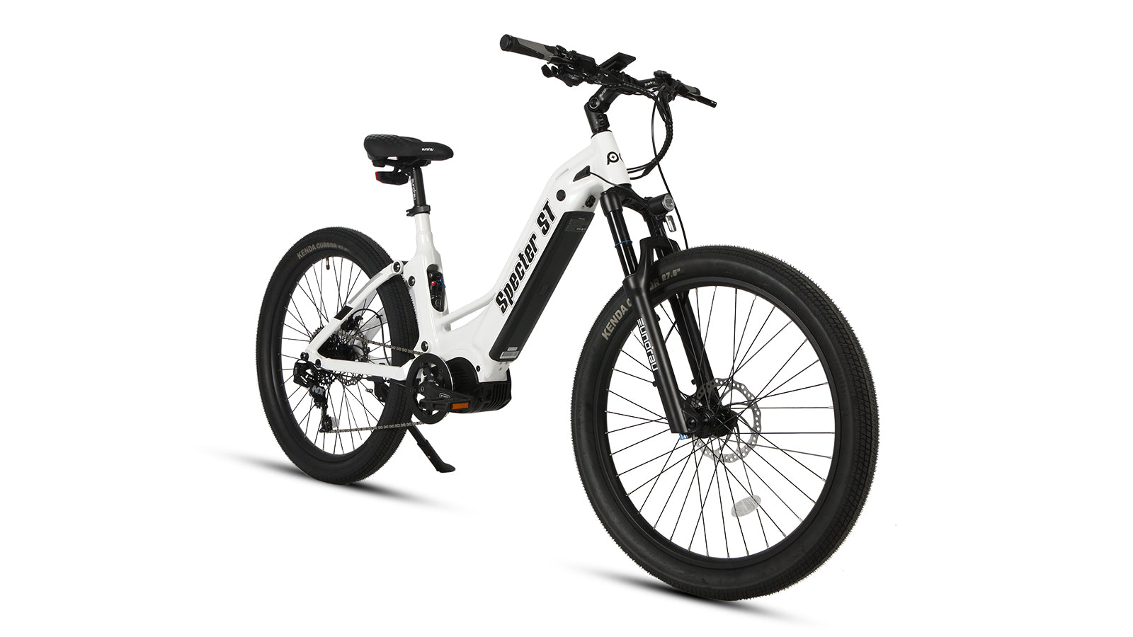Eunorau SPECTER-ST 2.0 Step-Thru eMTB – White – left side view