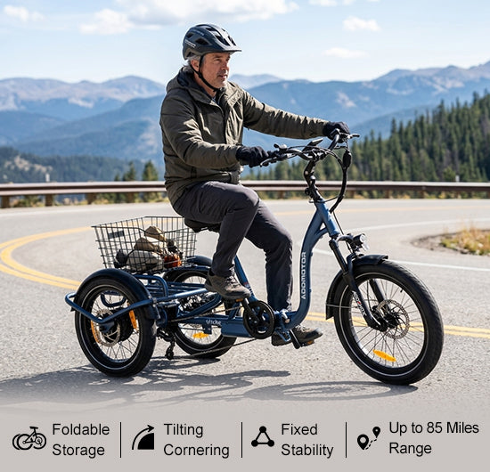 Addmotor U-Trike U-710 Folding Tilting eTrike