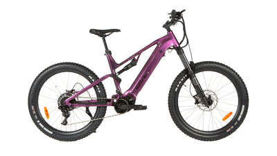 Eunorau URUS 2.0 Full-Suspension eMTB – Amethyst – front three-quarter right view