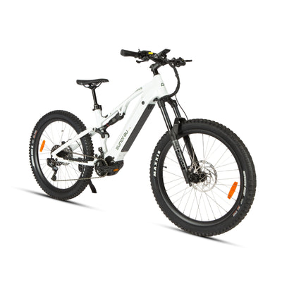 Eunorau URUS 2.0 Full-Suspension eMTB – Cloud White – left side view