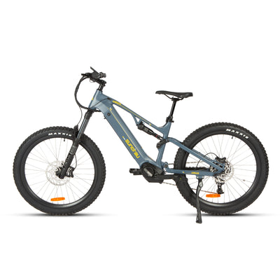 Eunorau URUS 2.0 Full-Suspension eMTB – Navy – front three-quarter left view