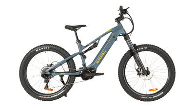 Eunorau URUS 2.0 Full-Suspension eMTB – Navy – front three-quarter right view