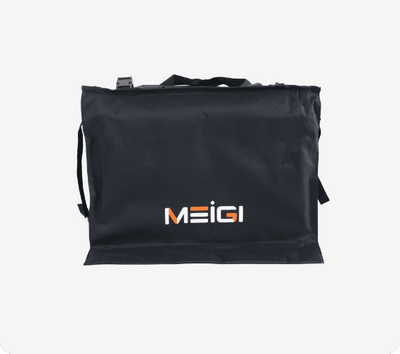 DWMEIGI waterproof bag, side view with the MEIGI logo